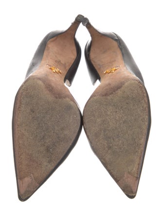 Prada Leather D'Orsay Pumps