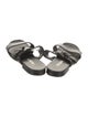 Prada Leather Studded Accents Slides