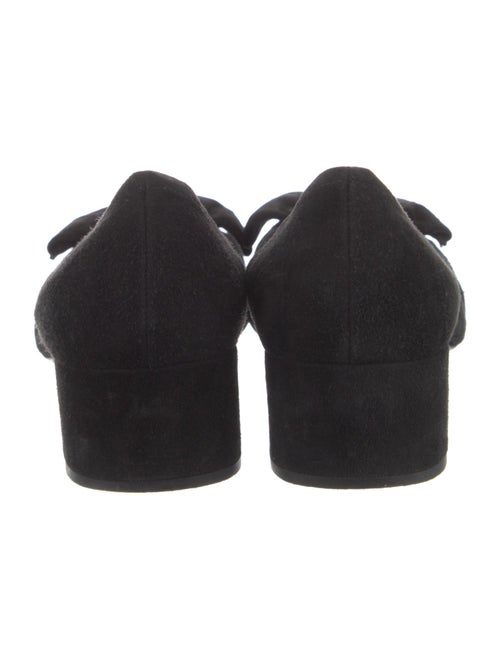 Prada Suede Bow Accents Pumps