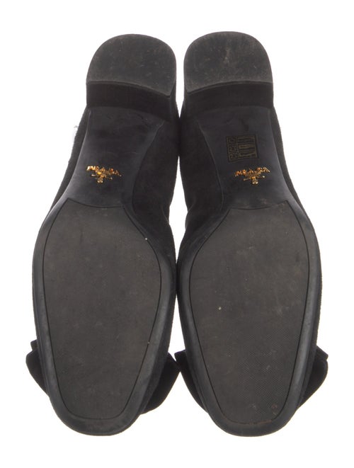 Prada Suede Bow Accents Pumps