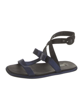 Prada Satin Bow Accents Gladiator Sandals