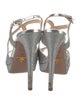 Prada Glitter Glitter Accents T-Strap Pumps