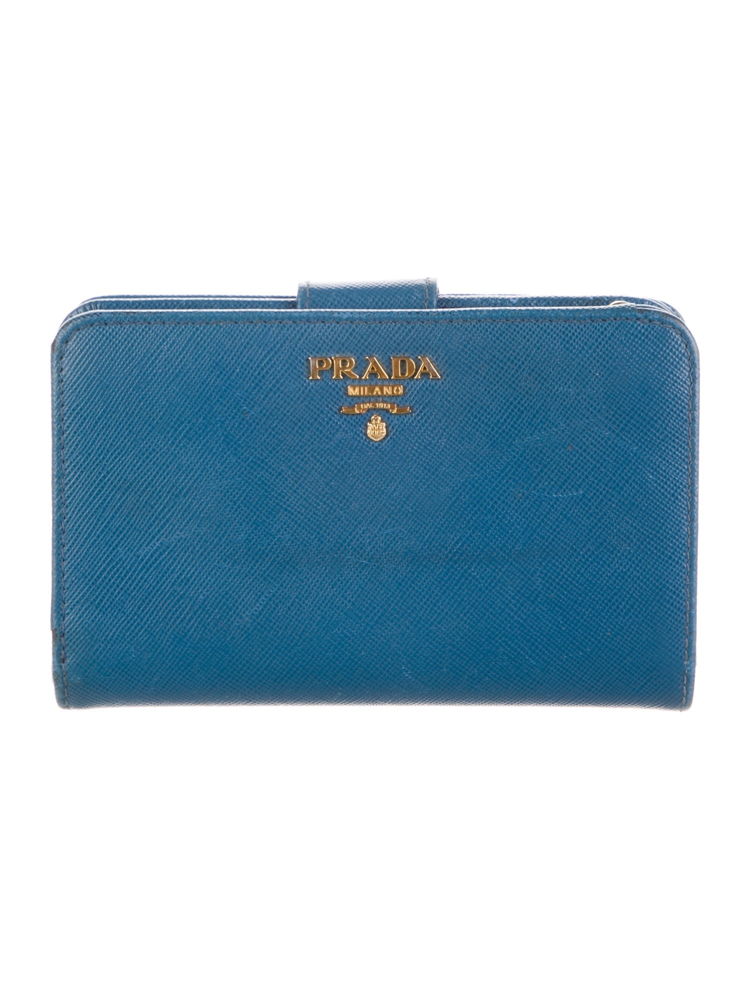 Prada Saffiano Metal Leather French Purse