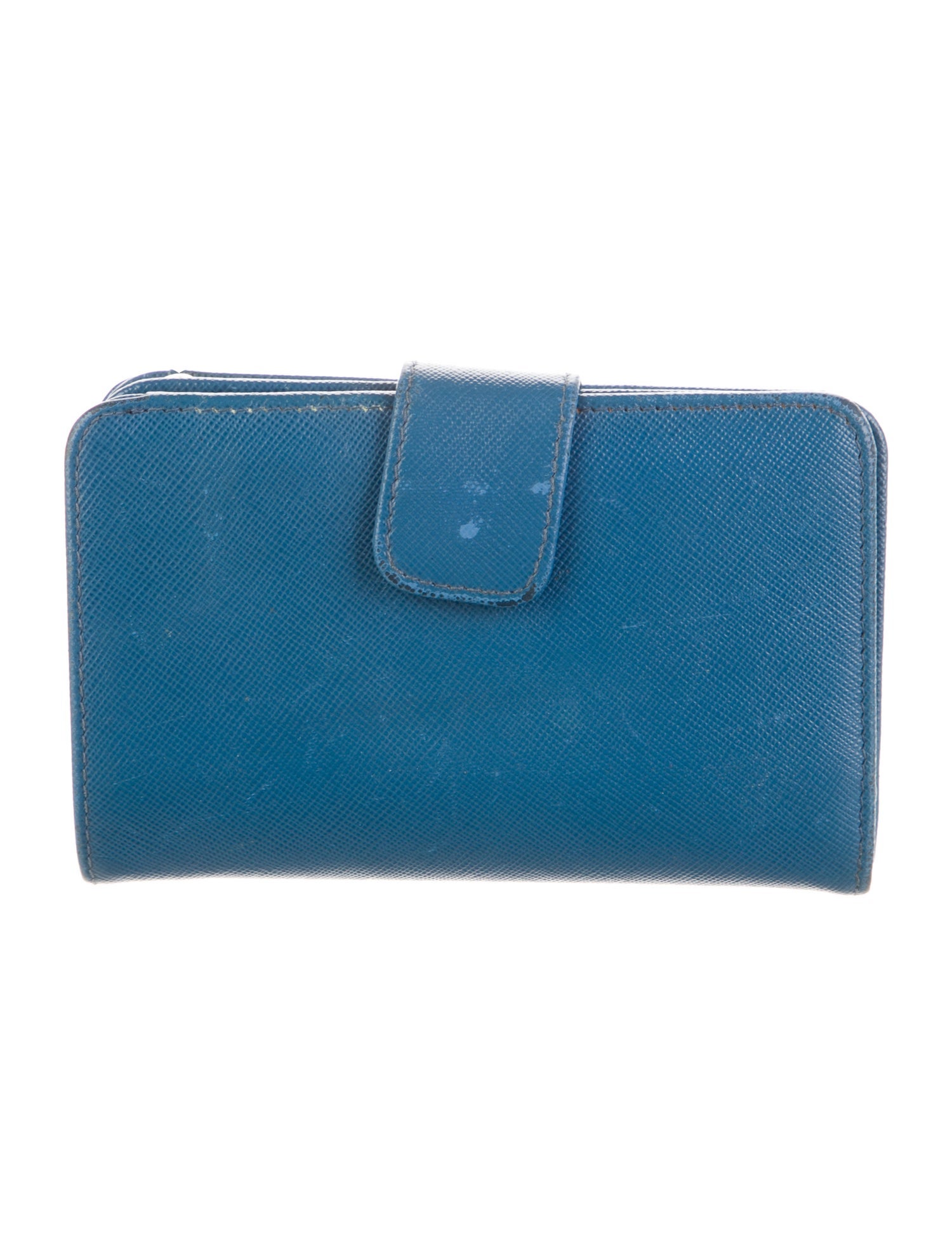 Prada Saffiano Metal Leather French Purse