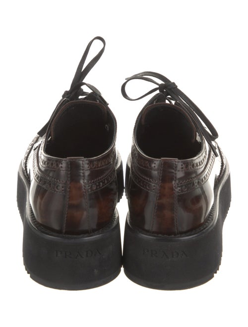 Prada Patent Leather Lasercut Accents Oxfords