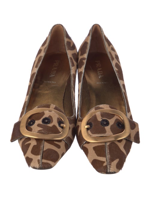 Prada Ponyhair Animal Print Pumps