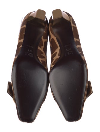 Prada Ponyhair Animal Print Pumps