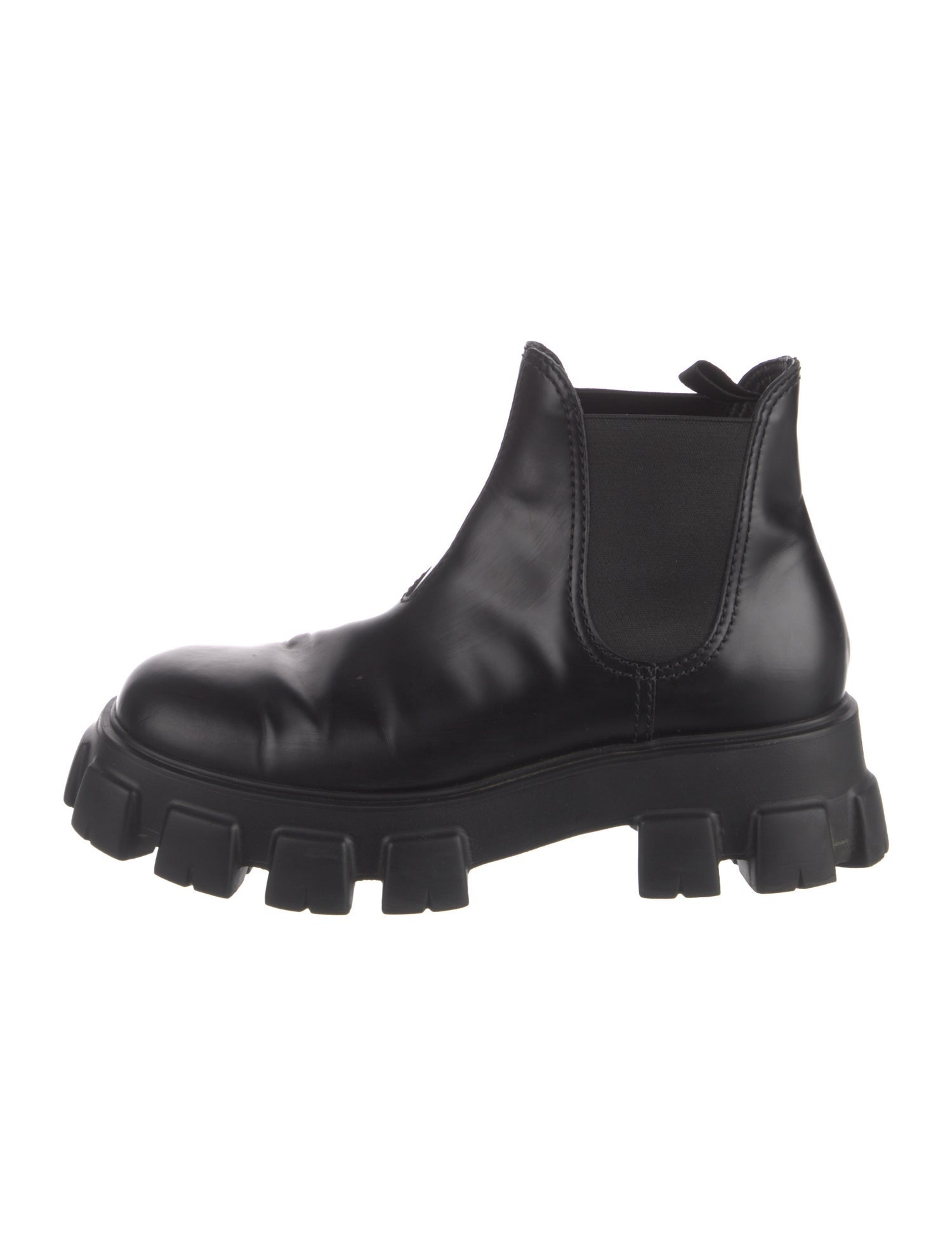 Prada Leather Chelsea Boots