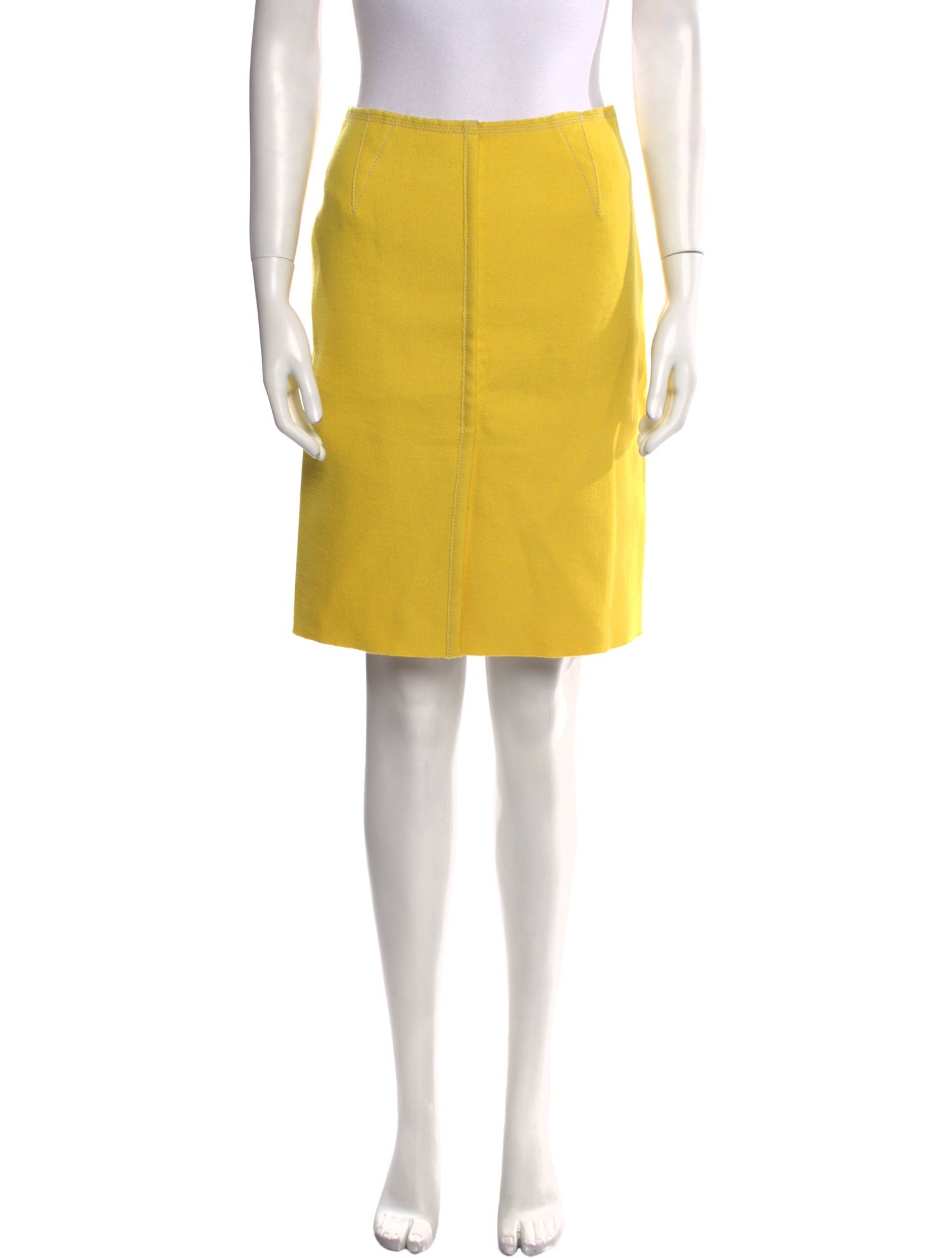 Prada Virgin Wool Knee-Length Skirt