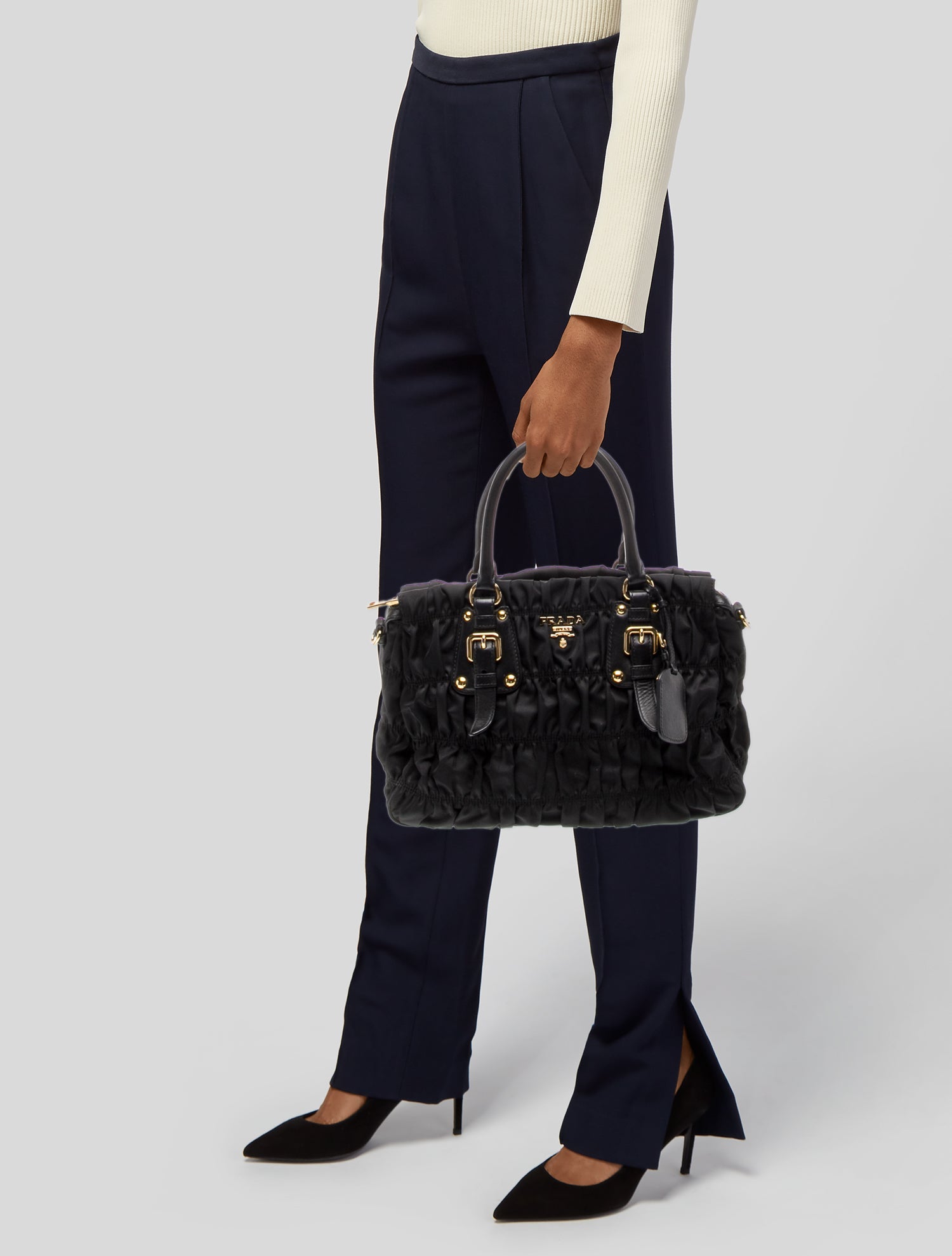 Prada Tessuto Top Handle Bag