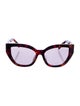 Prada Cat-Eye Mirrored Sunglasses