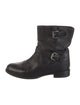 Prada Leather Moto Boots
