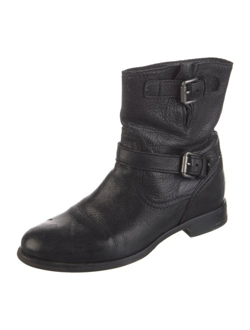 Prada Leather Moto Boots