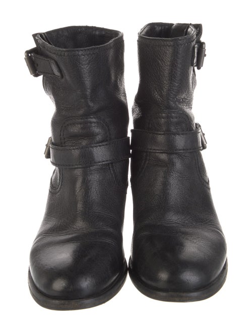 Prada Leather Moto Boots