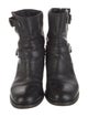 Prada Leather Moto Boots
