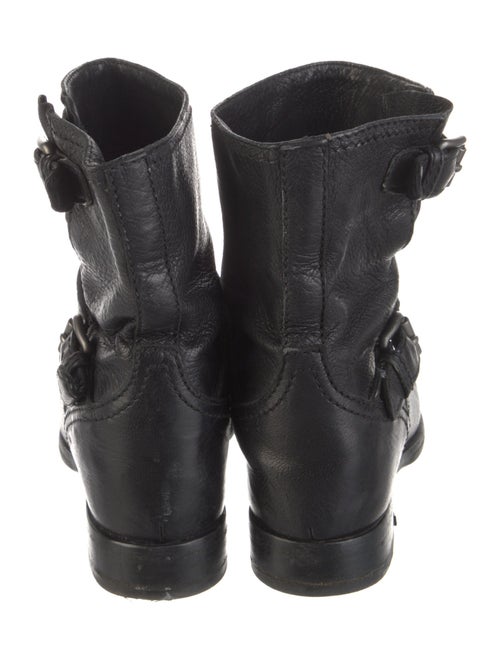 Prada Leather Moto Boots