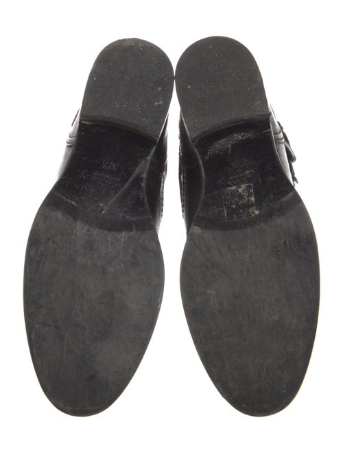 Prada Leather Moto Boots