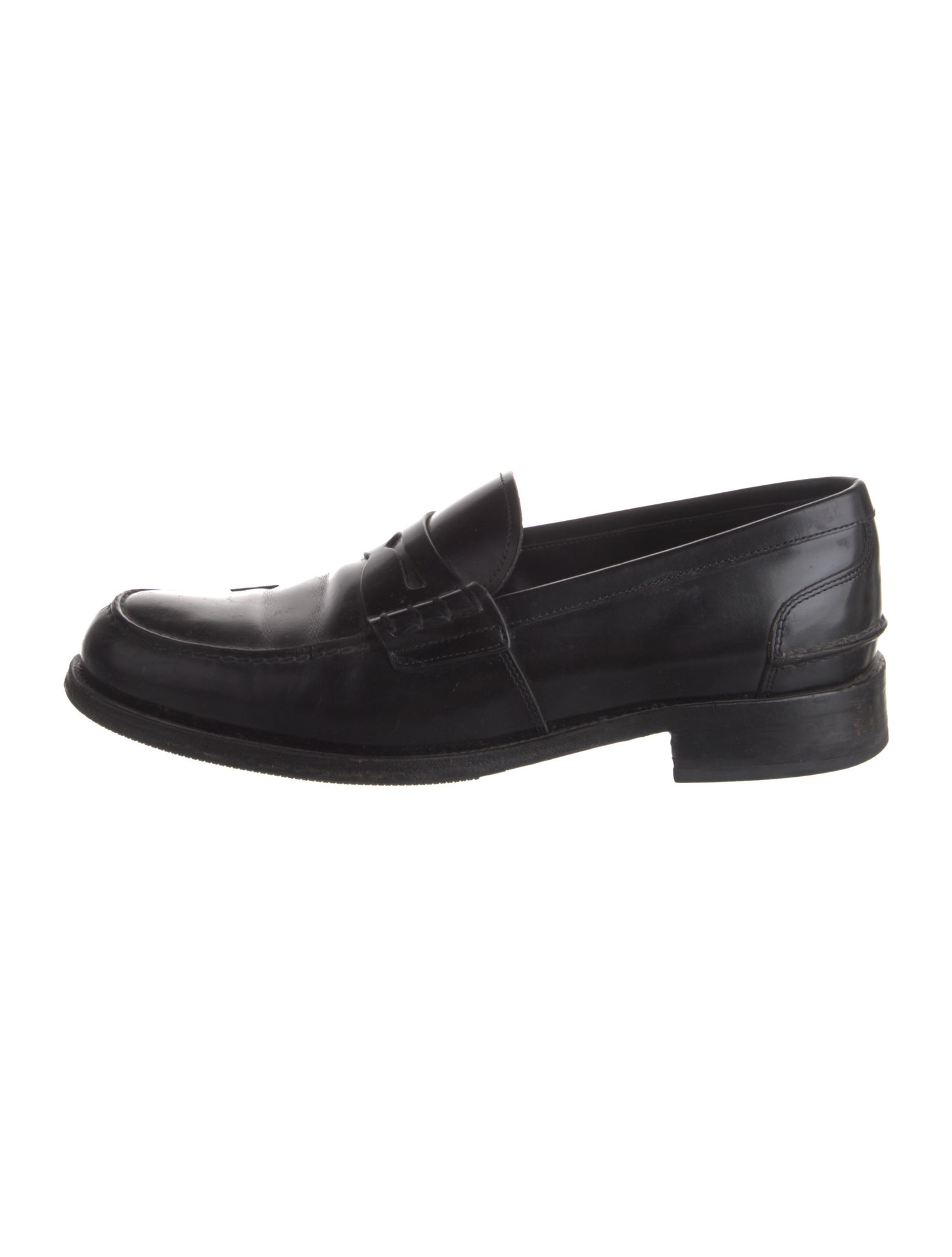 Prada Leather Dress Loafers
