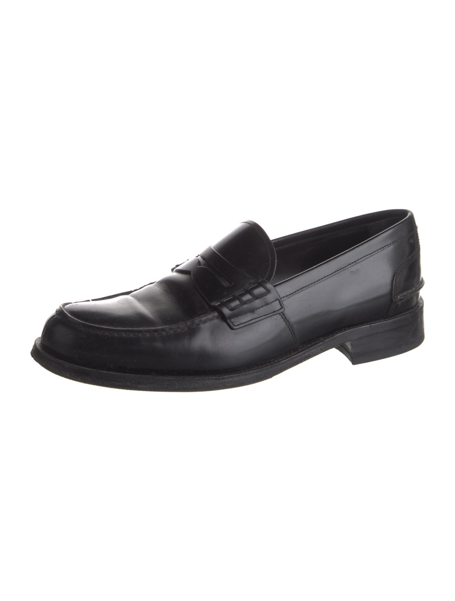 Prada Leather Dress Loafers