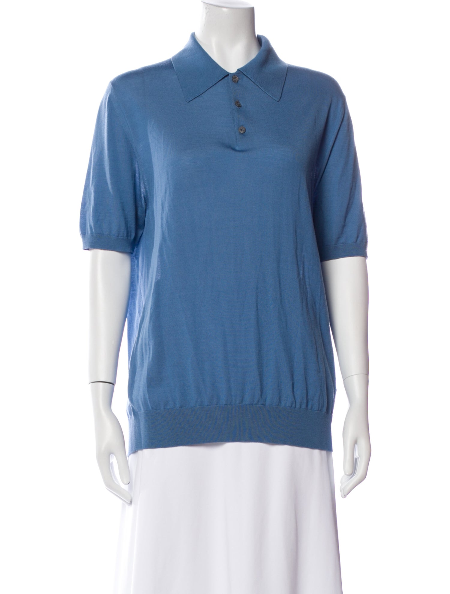 Prada 2019 Virgin Wool Polo Shirt