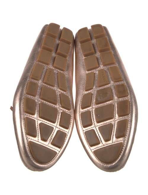 Prada Leather Bow Accents Slingback Sandals