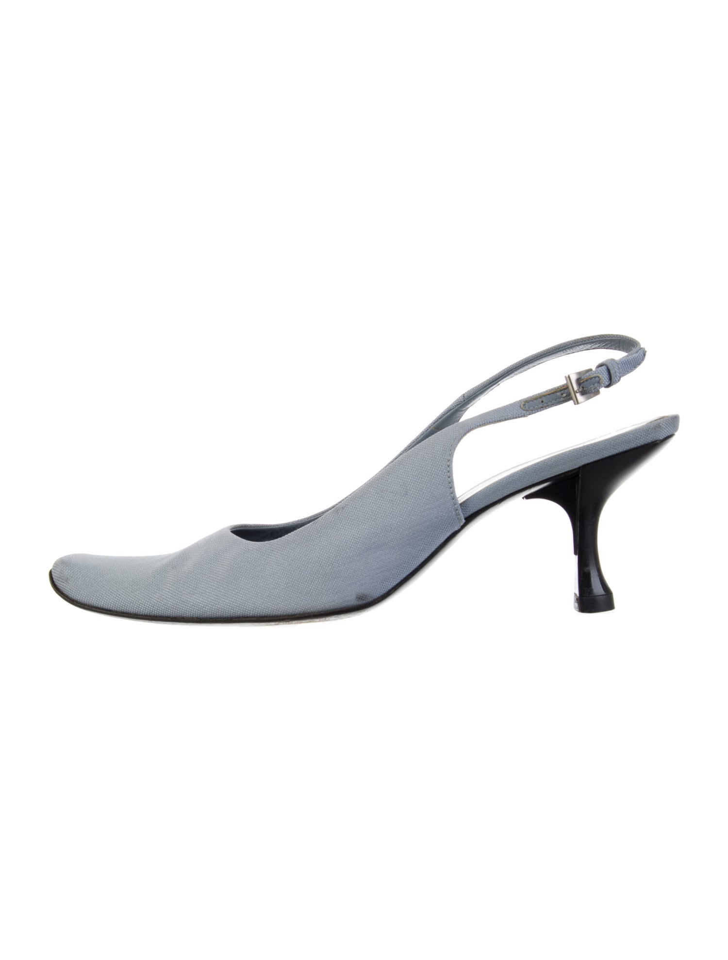 Prada Canvas Slingback Pumps