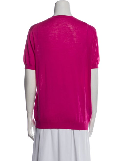 Prada Virgin Wool Crew Neck T-Shirt