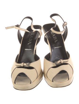 Prada Leather Slingback Pumps