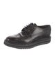 Prada Leather Eyelet Trim Brogues