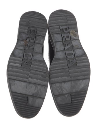 Prada Leather Eyelet Trim Brogues