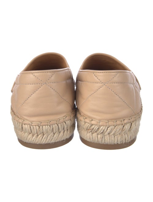 Prada Quilted Pattern Leather Espadrilles