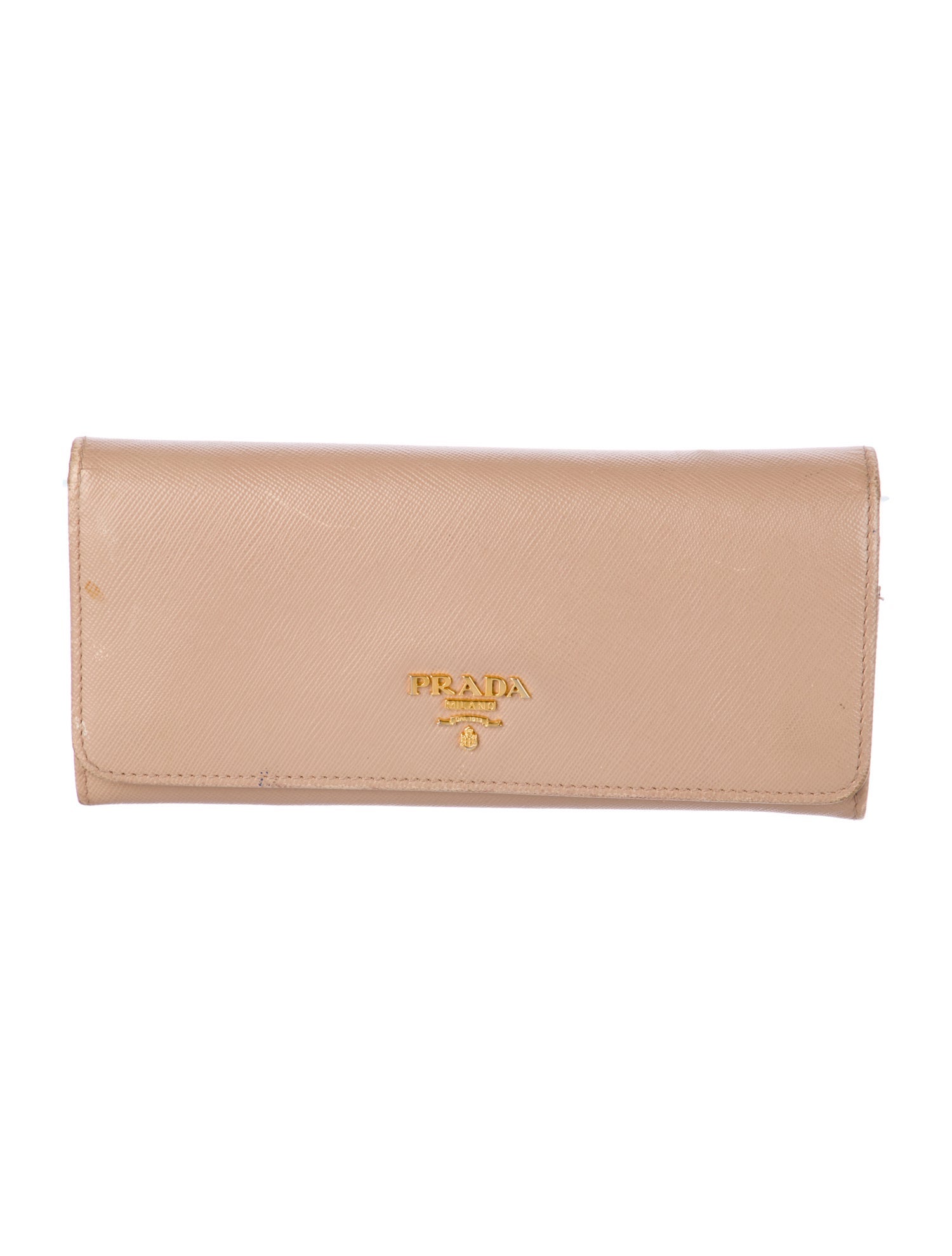 Prada Saffiano Metal Leather Continental Wallet