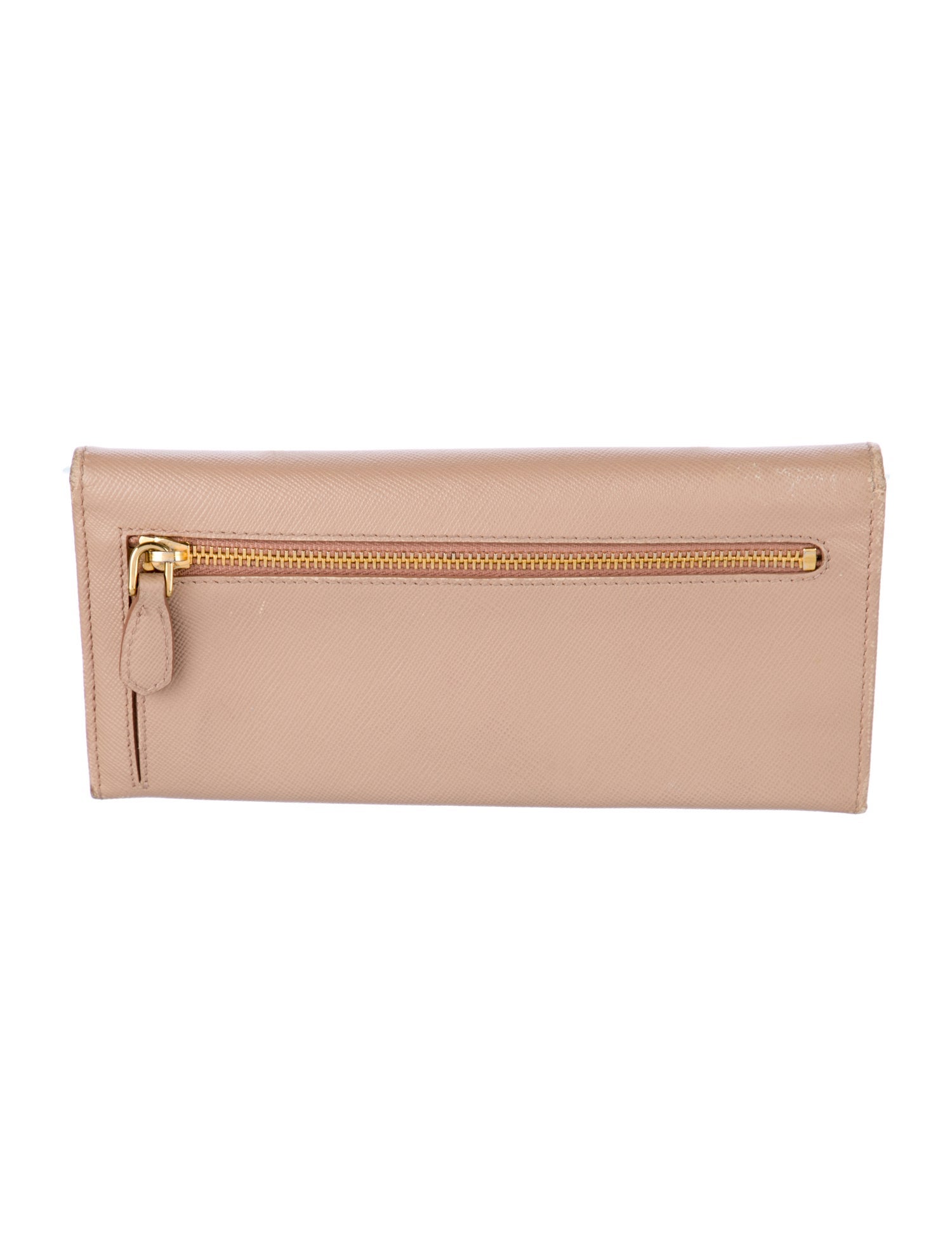 Prada Saffiano Metal Leather Continental Wallet