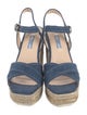 Prada Denim Braided Accents Espadrilles