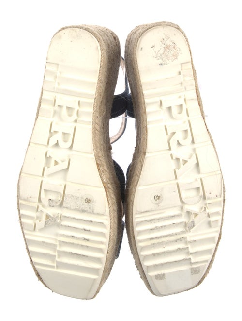 Prada Denim Braided Accents Espadrilles