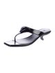Prada Leather T-Strap Sandals