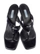 Prada Leather T-Strap Sandals