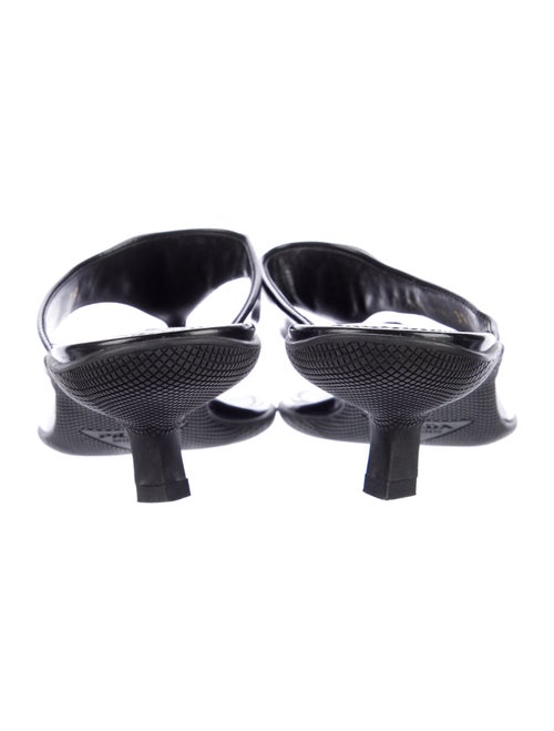 Prada Leather T-Strap Sandals