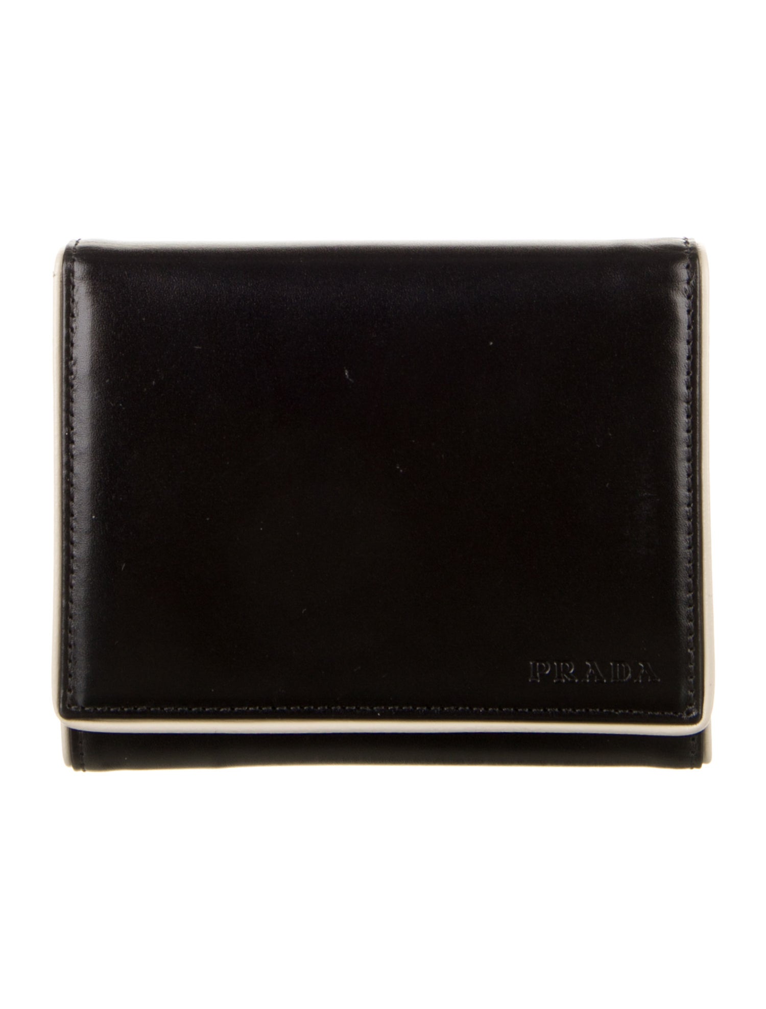 Prada Leather Trifold Wallet