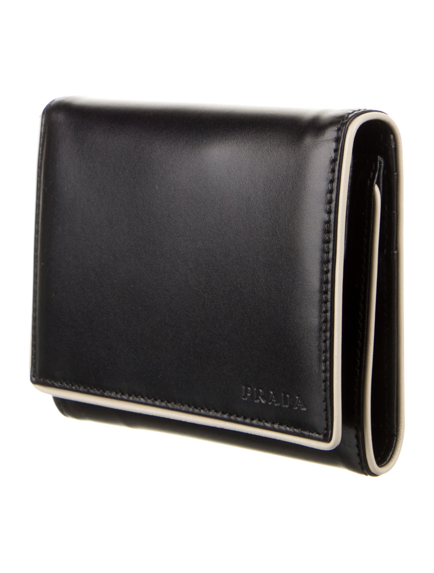 Prada Leather Trifold Wallet