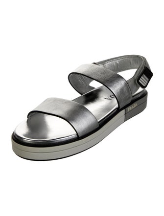 Prada Leather Slingback Sandals
