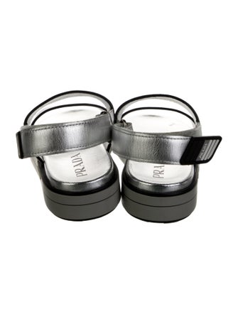 Prada Leather Slingback Sandals