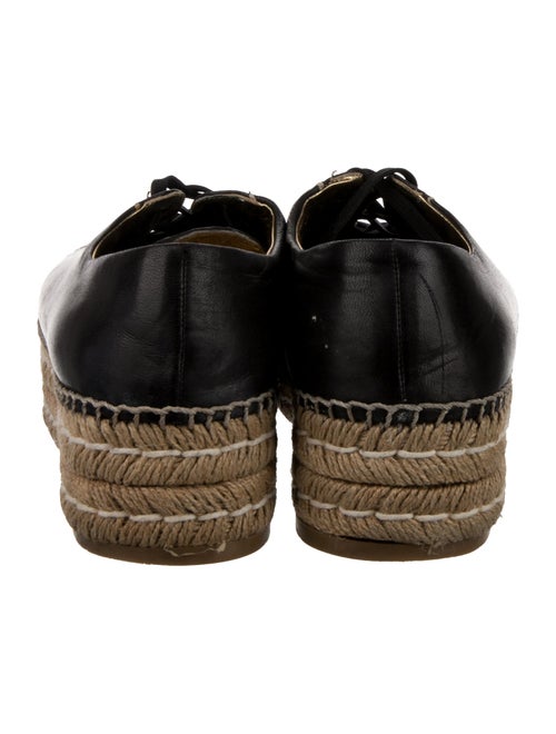 Prada Interlocking CC Logo Leather Espadrilles