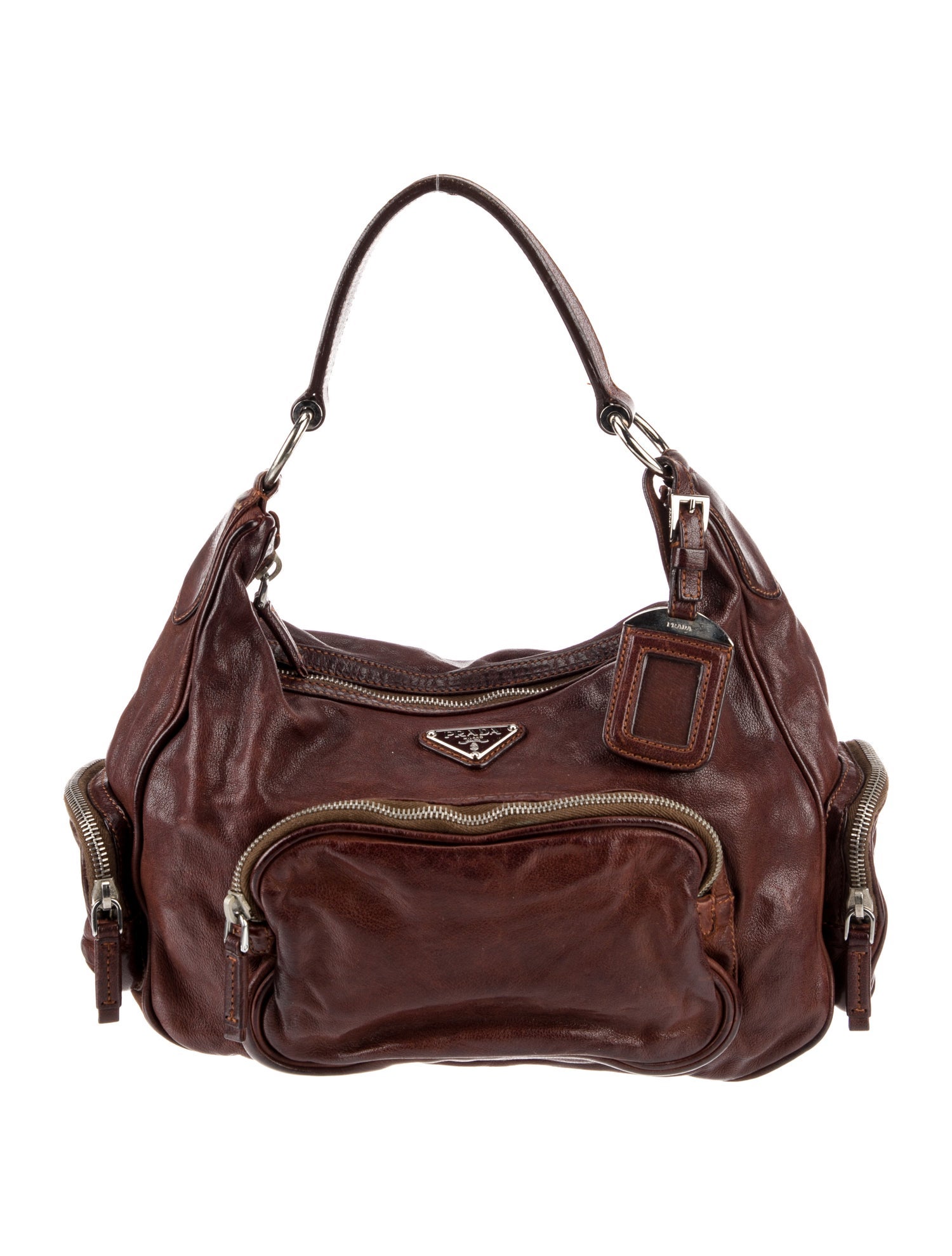 Prada Cervo Leather Bauletto