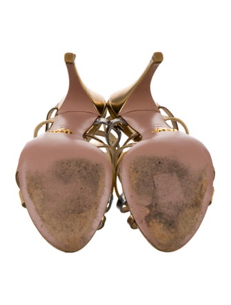 Prada Patent Leather Slingback Sandals