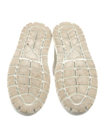 Prada Enameled Metal Triangle Suede Lace-Up Boots