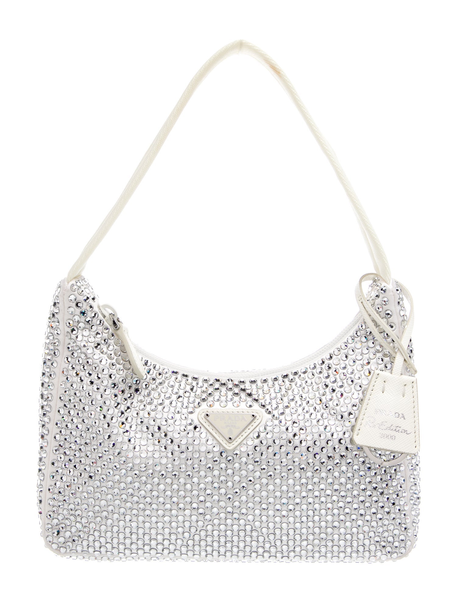 Prada Enameled Metal Triangle Re-Edition 2000