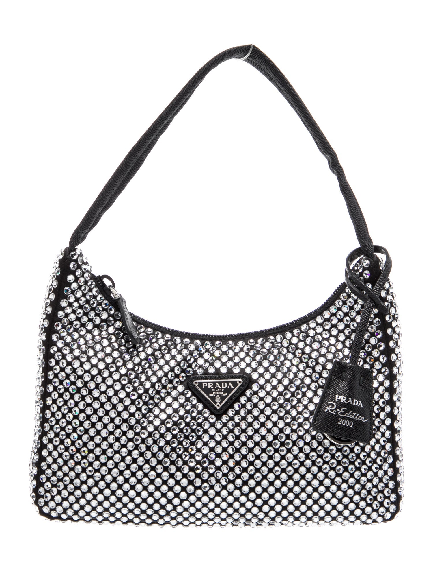 Prada Enameled Metal Triangle Re-Edition 2000