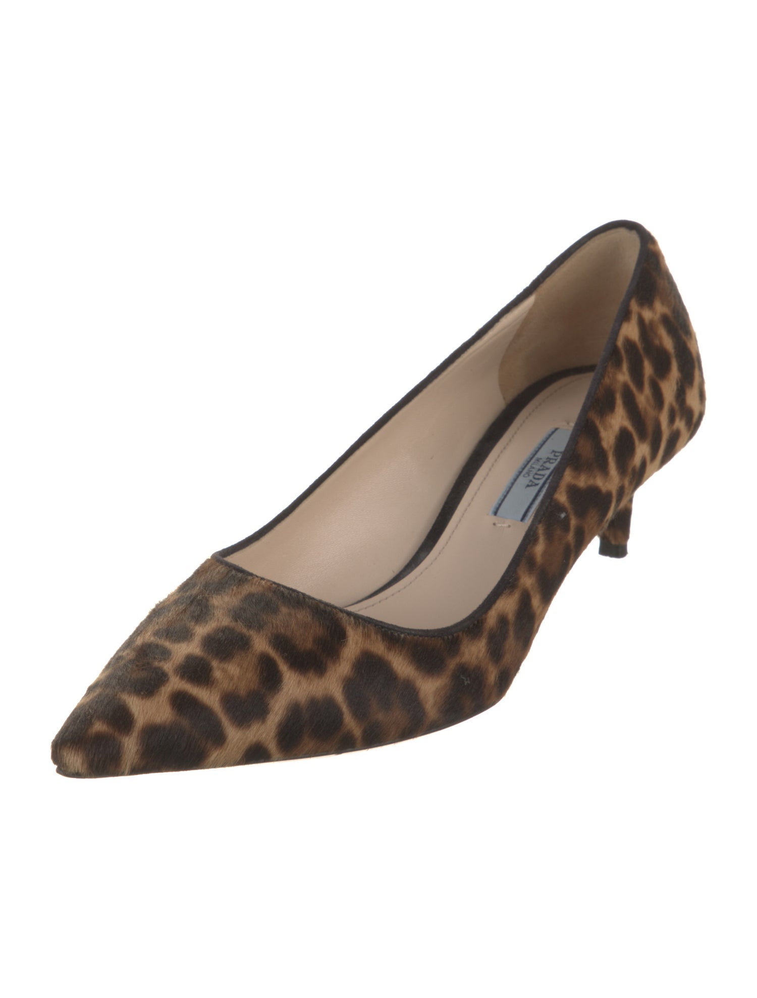 Prada Ponyhair Animal Print Pumps