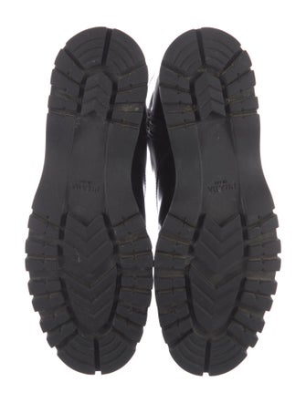 Prada Leather Combat Boots